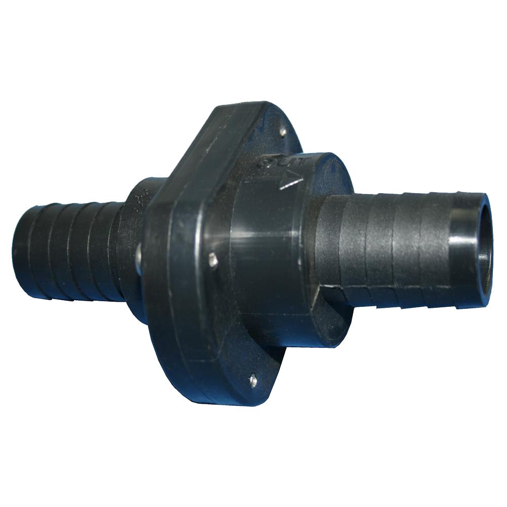 T-H Marine Double Barb Inline Scupper Check Valve - 1-1/8" - Black [ILS-1200-DP] - The Happy Skipper