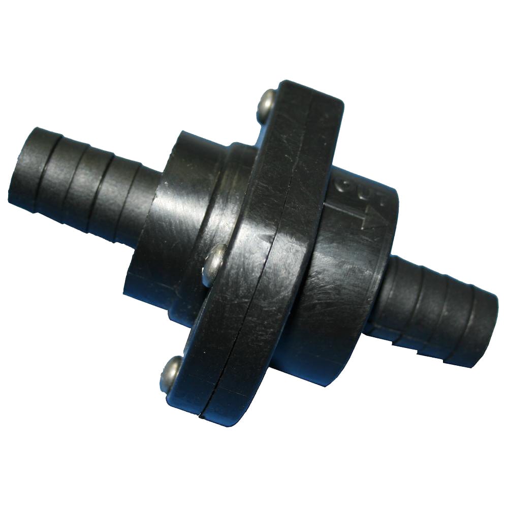 T-H Marine Double Barb Inline Scupper Check Valve - 3/4" - Black [ILS-750-DP] - The Happy Skipper