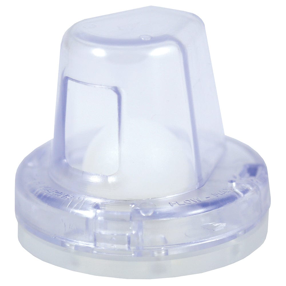 T-H Marine Flow-Max Ball Scupper - Clear [FMS-1-0-DP] - The Happy Skipper