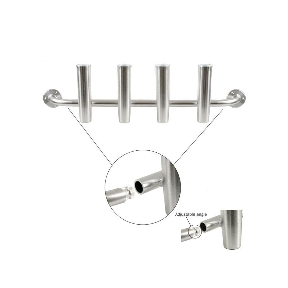 TACO 4-Rod Transom Mount Rod Rack [F31-3504BSA-1] - The Happy Skipper