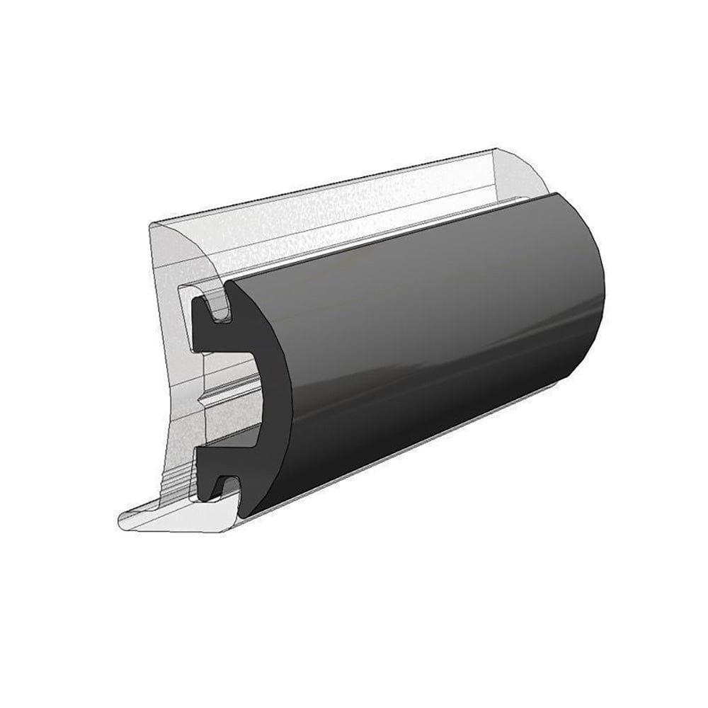 TACO 70 Flexible Black Rub Rail Insert 1-3/16" x 1/2" [V12-4144BKA70-1] - The Happy Skipper