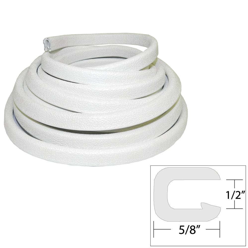 TACO Flexible Vinyl Trim - 1/2" Opening x "W x 25'L - White [V30-1316W25-1] - The Happy Skipper