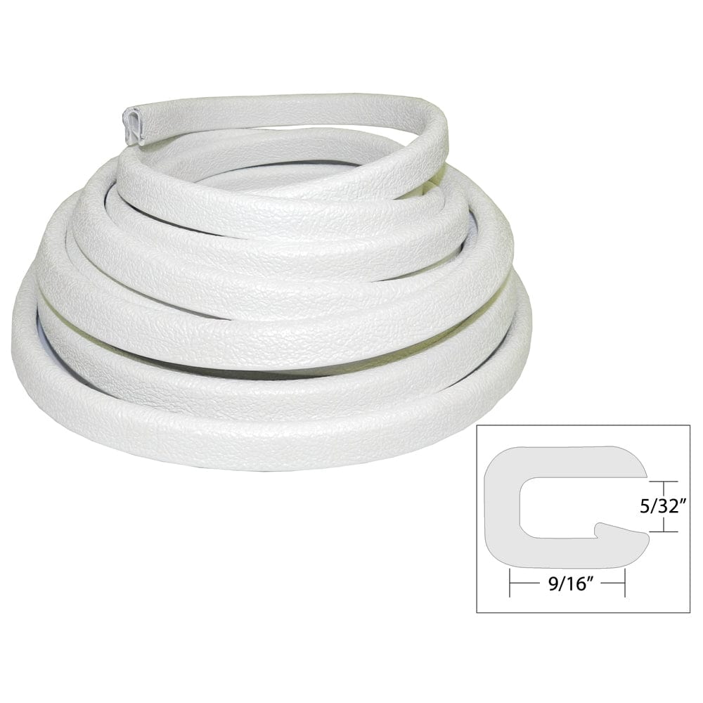 TACO Flexible Vinyl Trim - 5/32" Opening x 9/16"W x 25'L - White [V30-1005W25-1] - The Happy Skipper