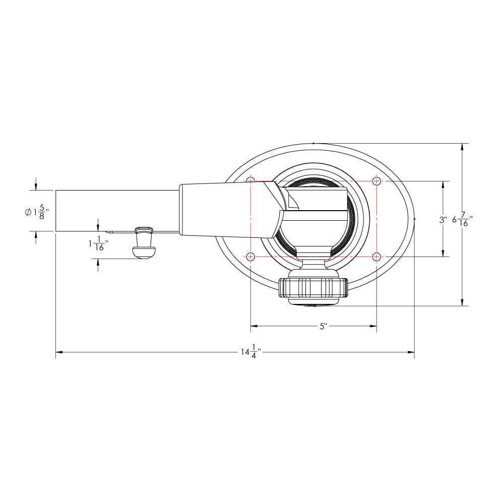 TACO Grand Slam 400 Outrigger Top Mount - Pair [GS-400] - The Happy Skipper