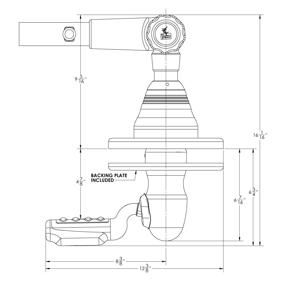 TACO Grand Slam 400 Outrigger Top Mount - Pair [GS-400] - The Happy Skipper