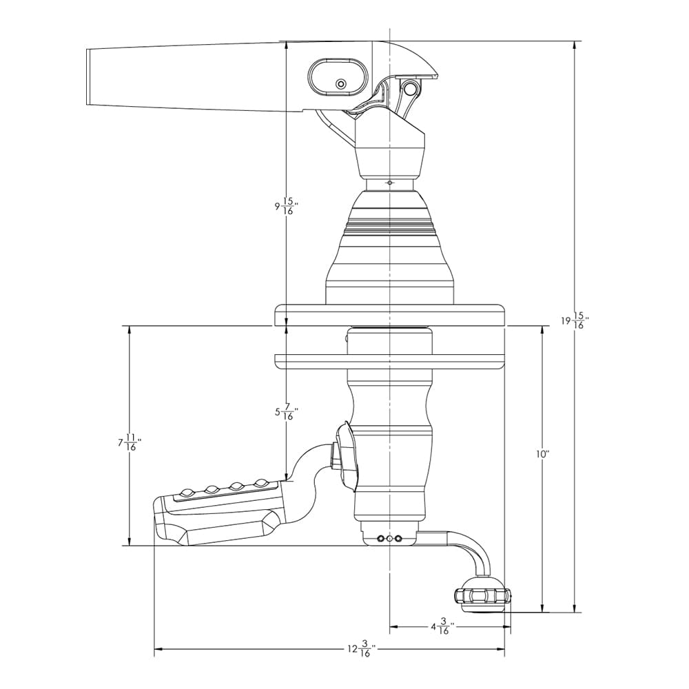 TACO GS-500 Grand Slam Outrigger Mounts *Only Accepts CF-HD Poles [GS-500] - The Happy Skipper
