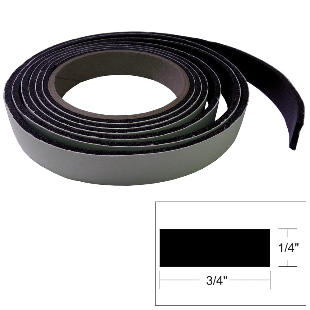 TACO Hatch Tape - 8'L x 1/4"H x "W - Black [V30-0748B8-2] - The Happy Skipper