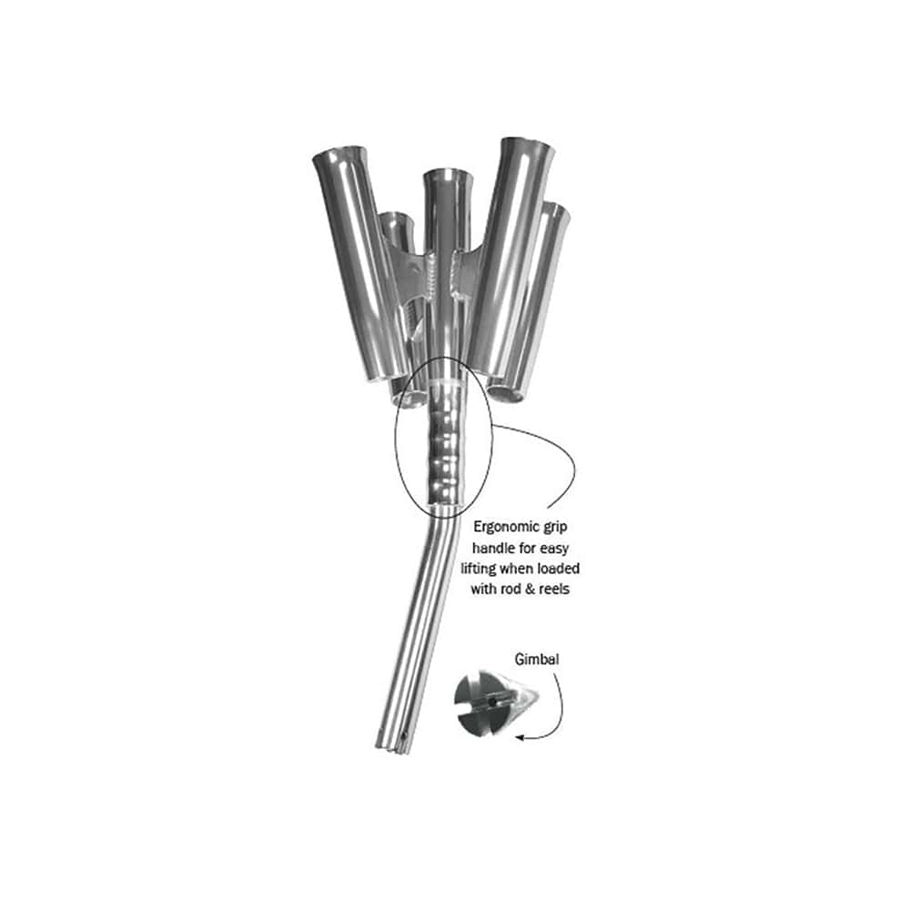 TACO Olympic 5-Rod Holder Cluster [F31-0790BXY-1] - The Happy Skipper