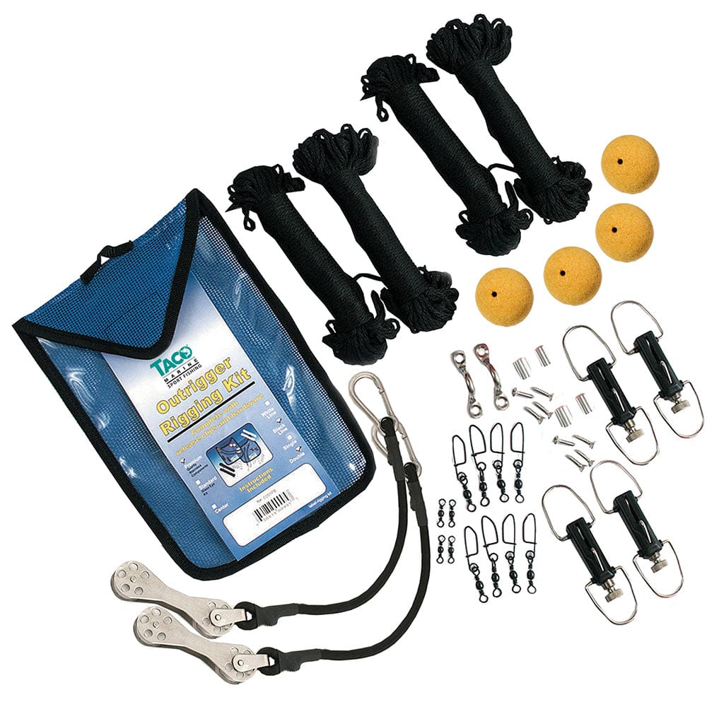 TACO Premium Double Rigging Kit f/2-Rigs on 2-Poles [RK-0002PB] - The Happy Skipper