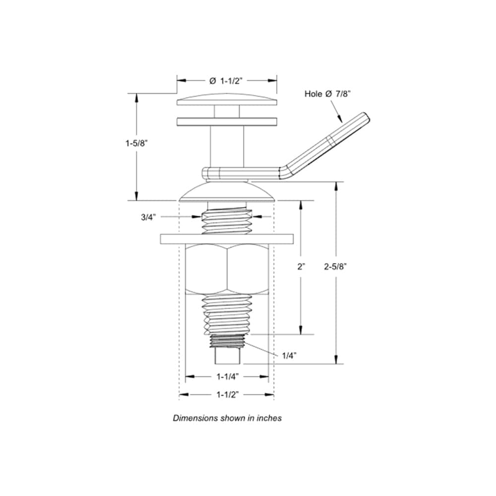 TACO Quick Release Fender Lock [F16-0151-1] - The Happy Skipper