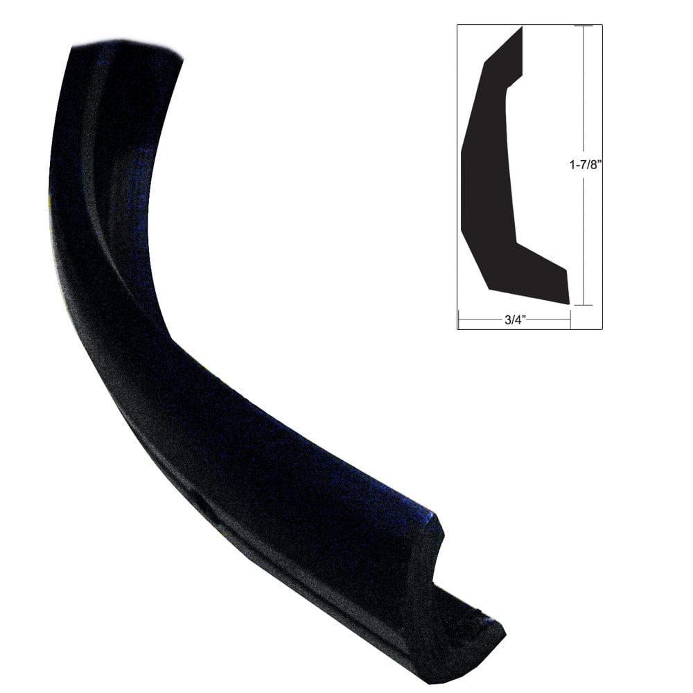 TACO Semi-Rigid Rub Rail Kit - Black w/No Insert - 30' [V11-4135BKA30-3] - The Happy Skipper