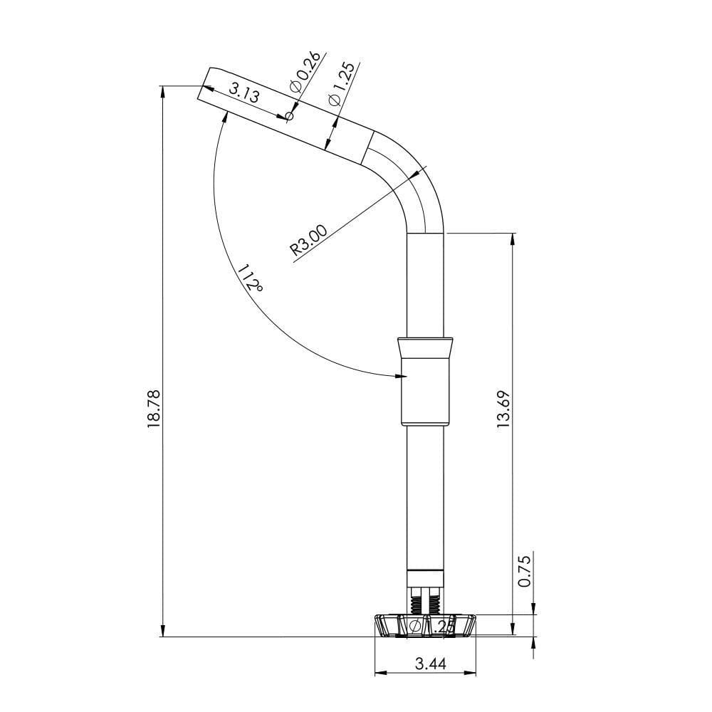 TACO ShadeFin Fixed Rod Holder Mount [T10-3000-5] - The Happy Skipper