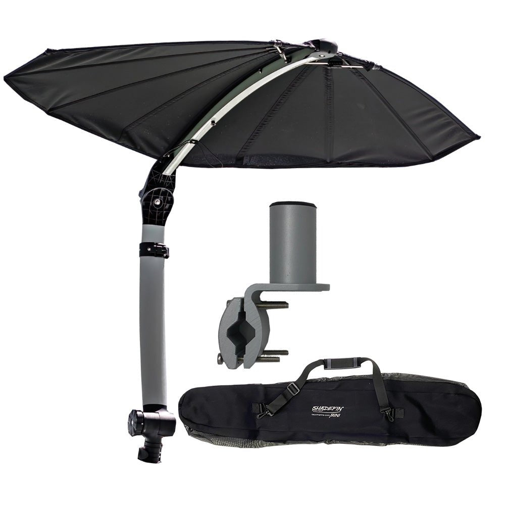 TACO ShadeFin Mini w/Black Fabric - Bag Round Rail Mount Kit [T10-4000-17] - The Happy Skipper