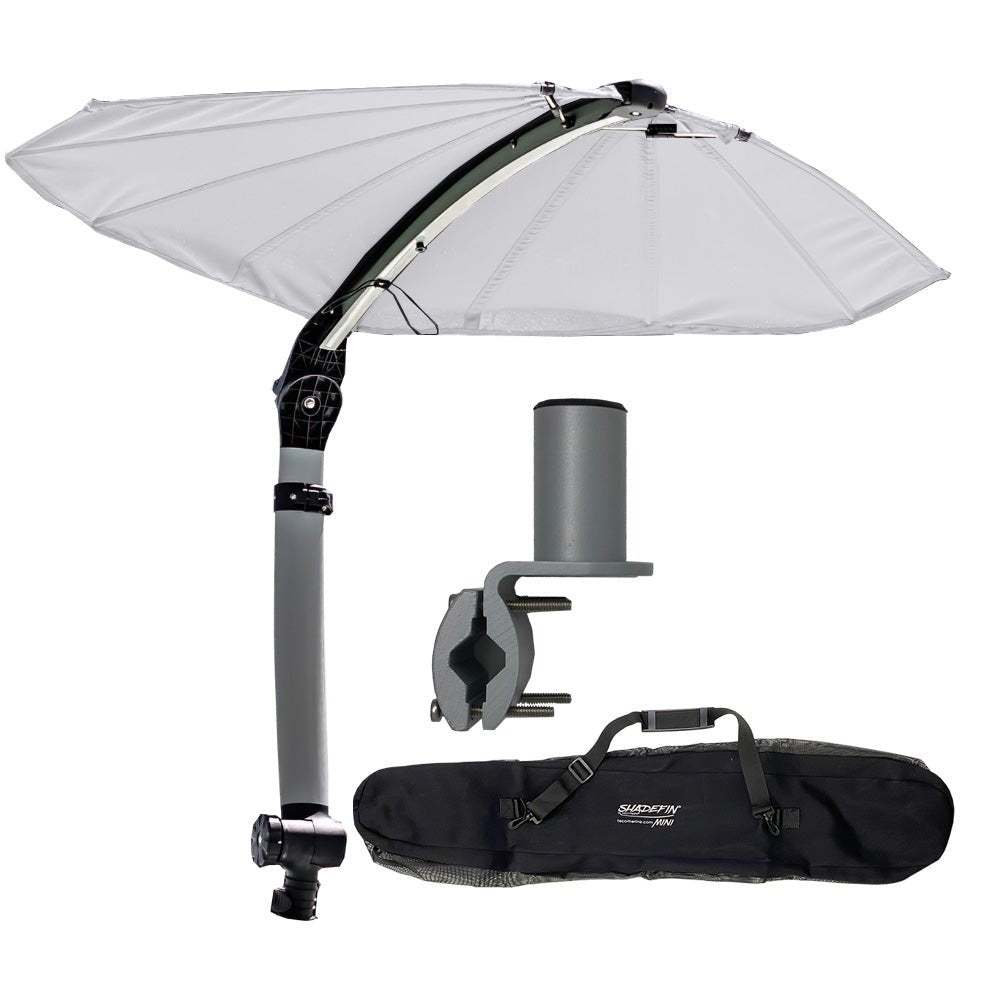 TACO ShadeFin Mini w/White Fabric - Bag Round Rail Mount Kit [T10-4000-16] - The Happy Skipper