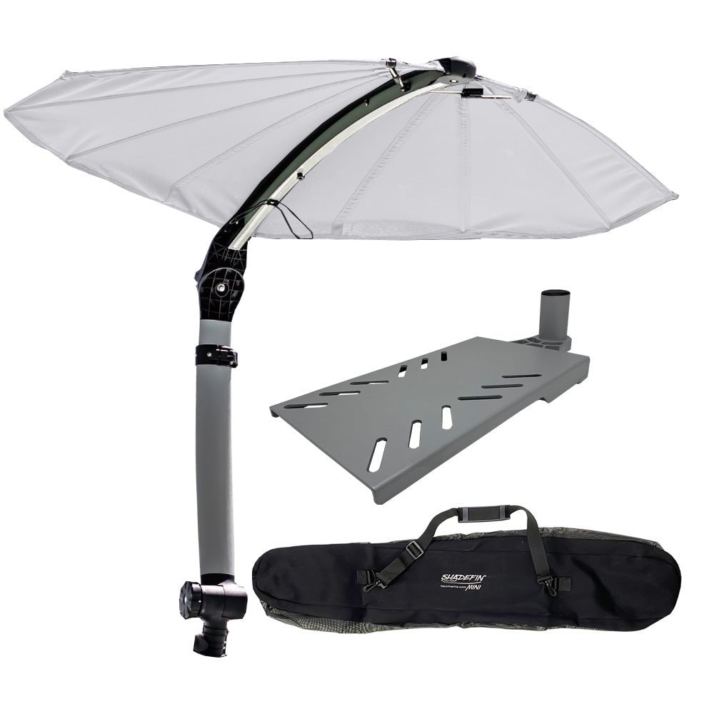 TACO ShadeFin Mini w/White Fabric - Bag Swivel Seat Mount Kit [T10-4000-3] - The Happy Skipper