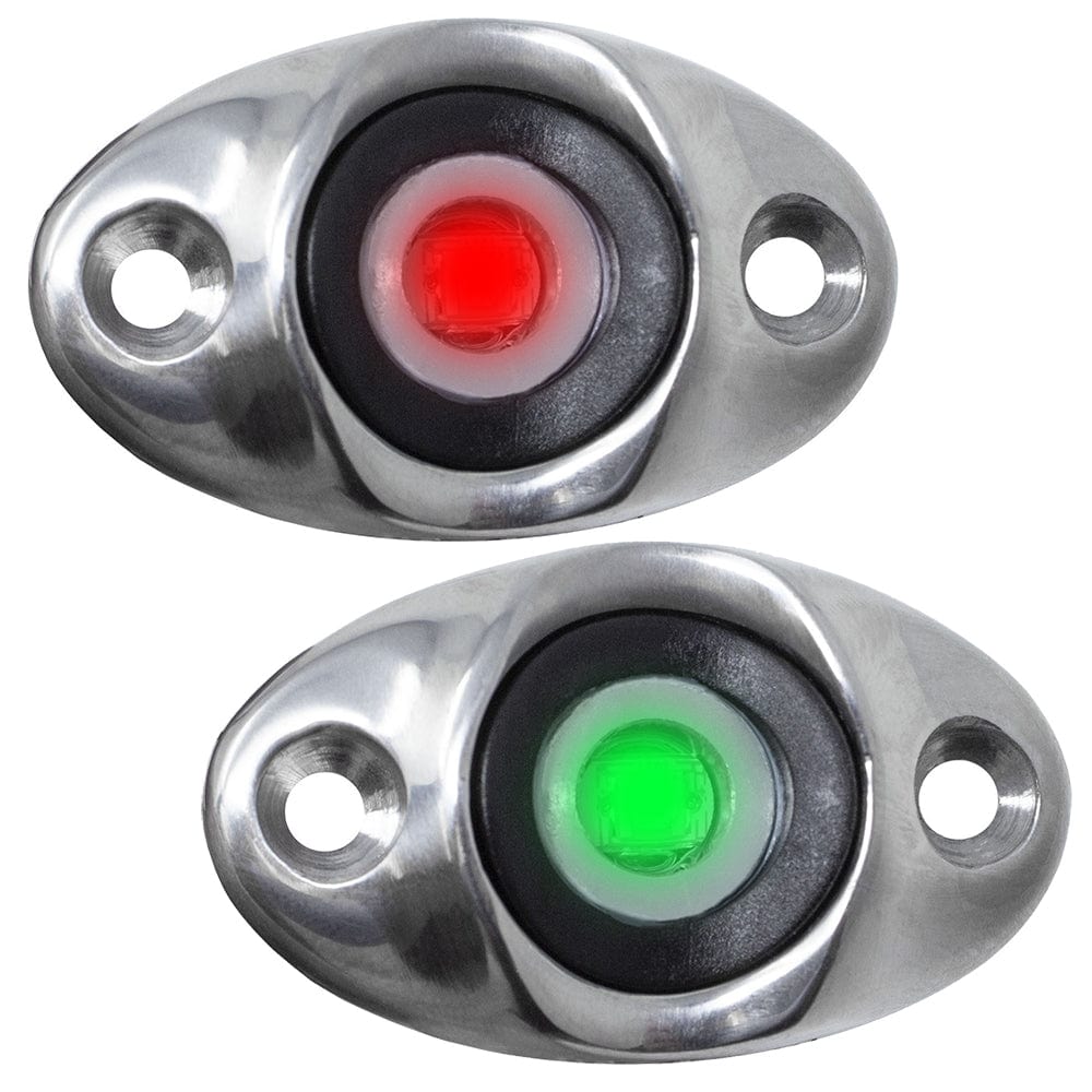 TACO Surface Mount LED Side Navigation Light Set - 1-3/4" [F38-6610D] - The Happy Skipper