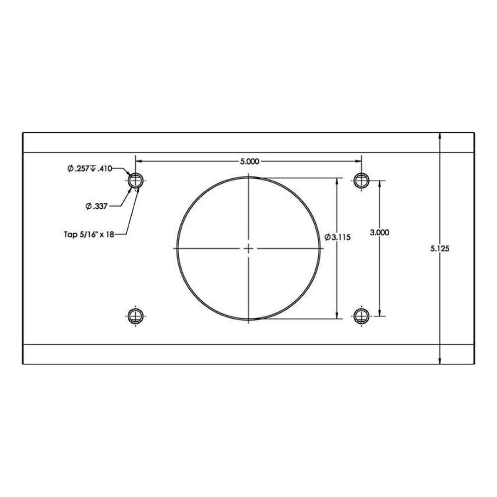 TACO T-Top Extrusion Plate Pre-Drilled for Grand Slams - 20" - Pair [GSE-1939BSA20] - The Happy Skipper