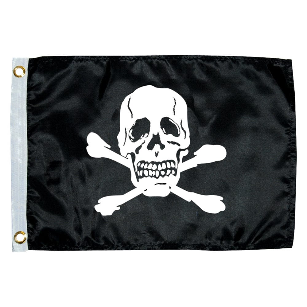 Taylor Made 12" x 18" Jolly Roger Novelty Flag [1818] - The Happy Skipper