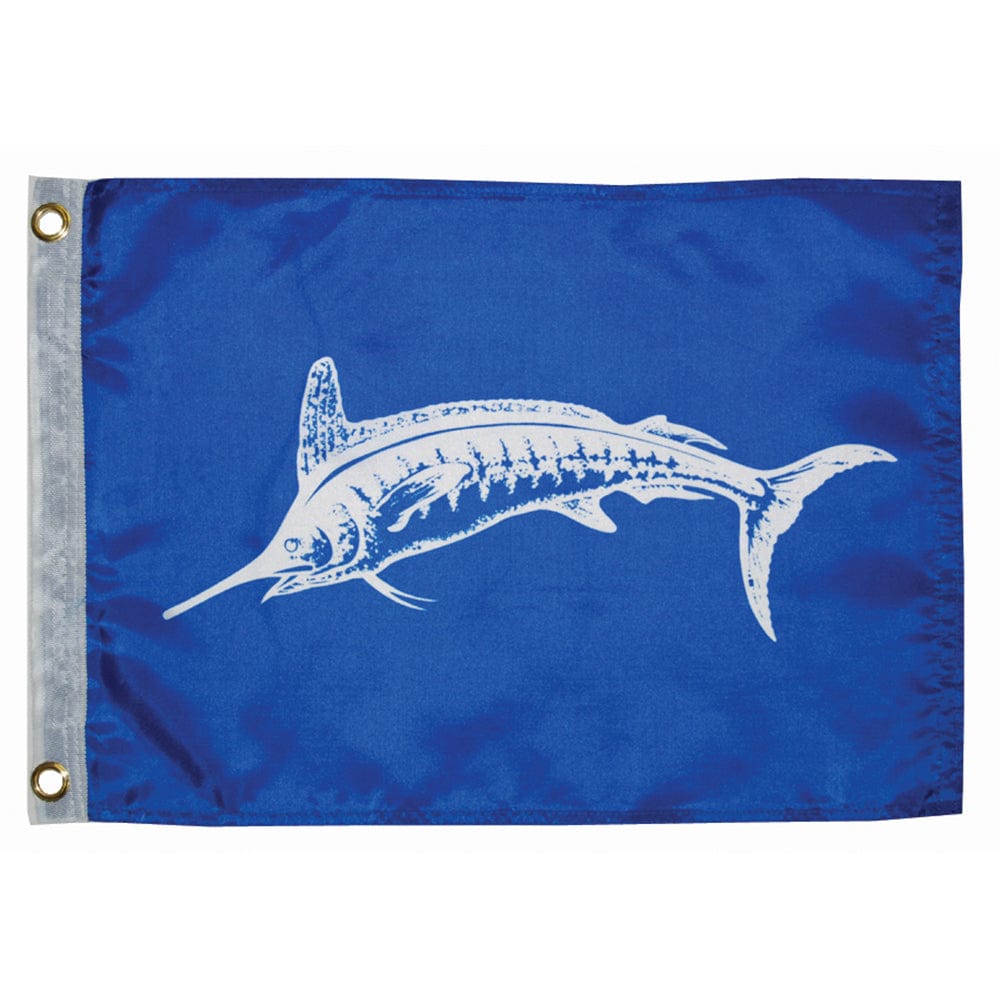 Taylor Made 12" x 18" White Marlin Flag [3018] - The Happy Skipper