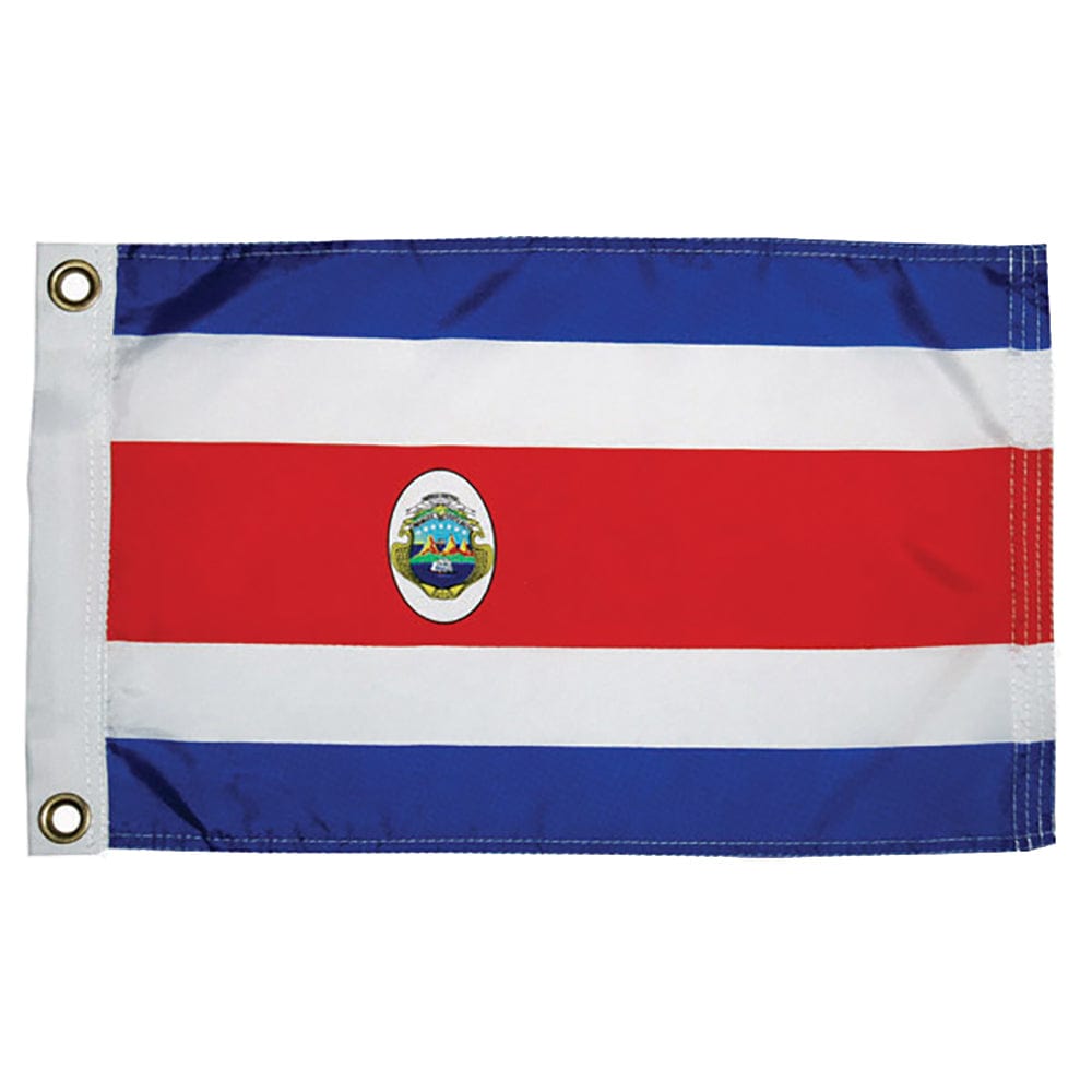 Taylor Made Costa Rican Nylon Flag 12" x 18" [93072] - The Happy Skipper