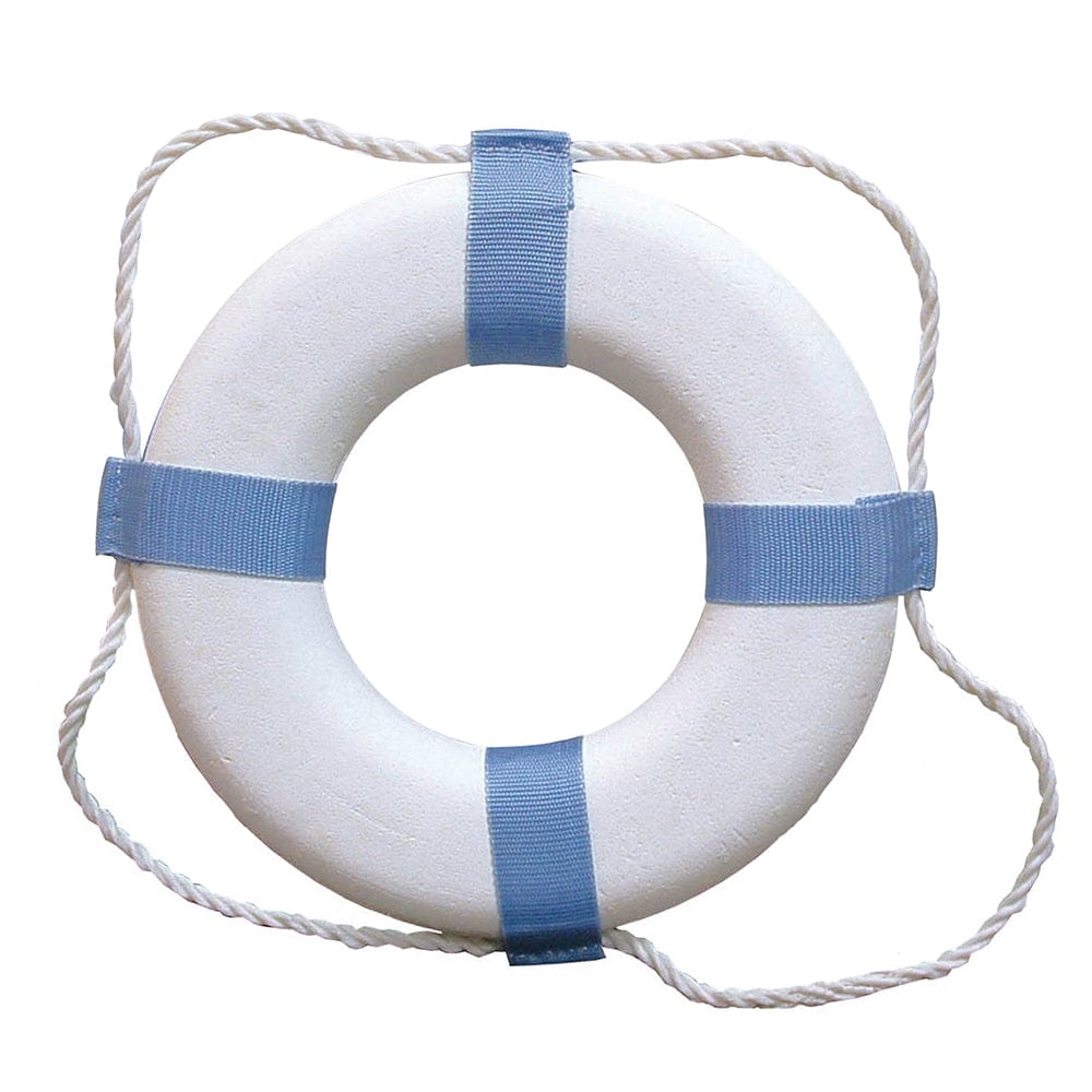 Taylor Made Decorative Ring Buoy - 20" - White/Blue - Not USCG Approved [372] - The Happy Skipper
