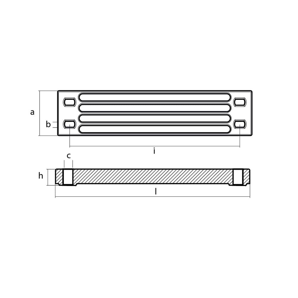 Tecnoseal Aluminum Yamaha Bar Anode f/Engine Bracket [01112-1AL] - The Happy Skipper