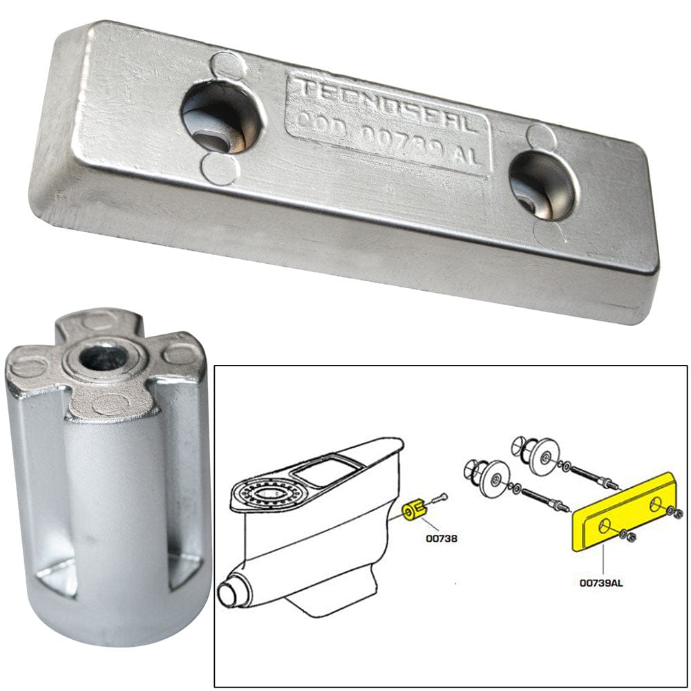 Tecnoseal Anode Kit - Volvo IPS - Zinc/Aluminum [20715] - The Happy Skipper