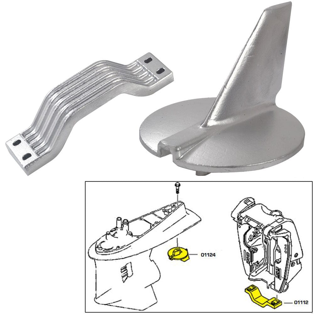 Tecnoseal Anode Kit - Yamaha 200-250 HP - Magnesium [21104MG] - The Happy Skipper