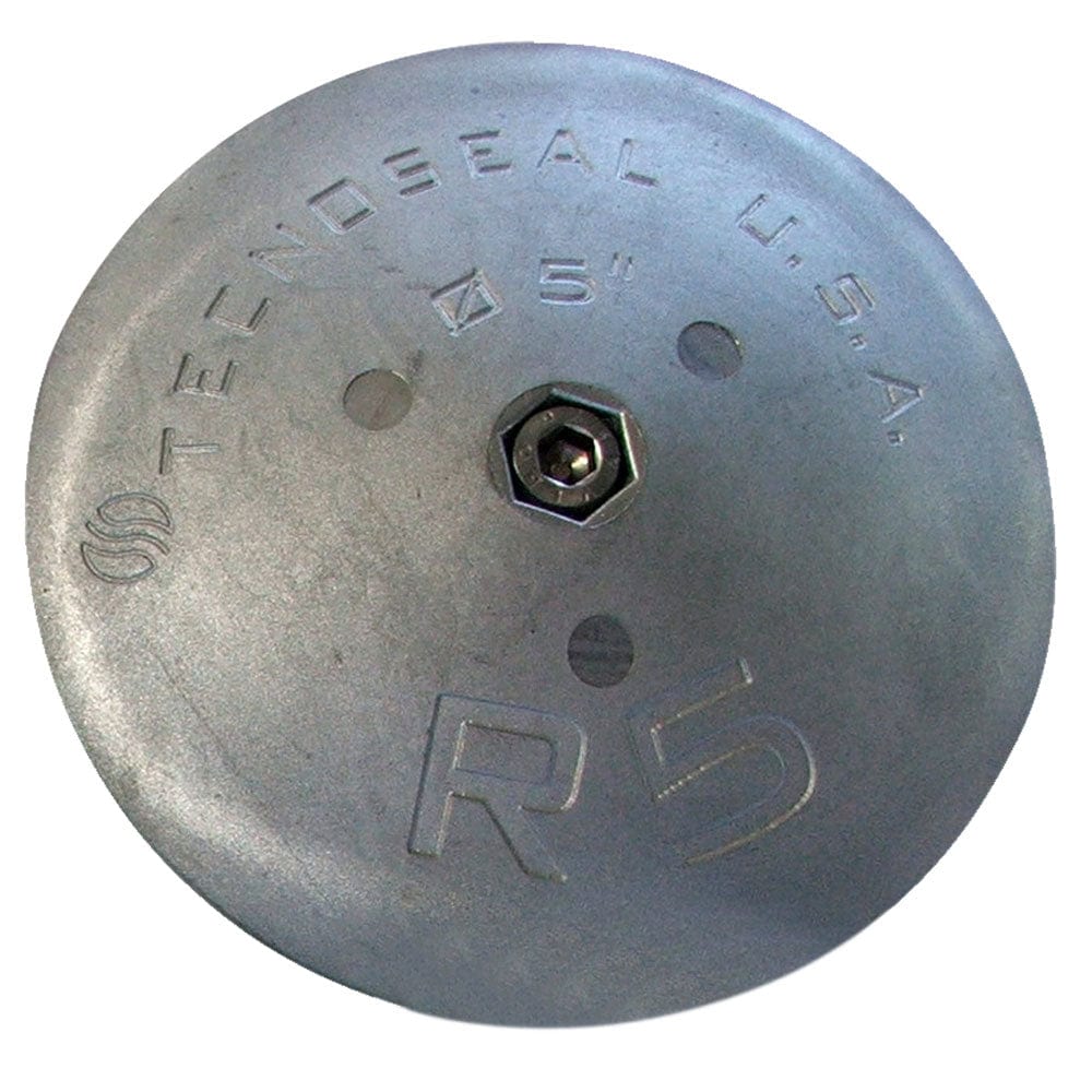 Tecnoseal R5 Rudder Anode - Zinc - 5" Diameter x 7/8" Thickness [R5] - The Happy Skipper