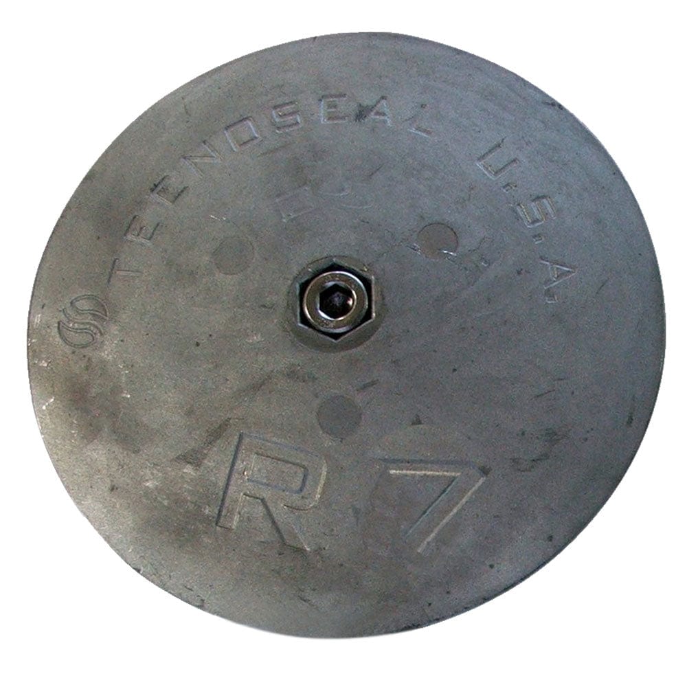 Tecnoseal R7 Rudder Anode - Zinc - 6-1/2" Diameter [R7] - The Happy Skipper