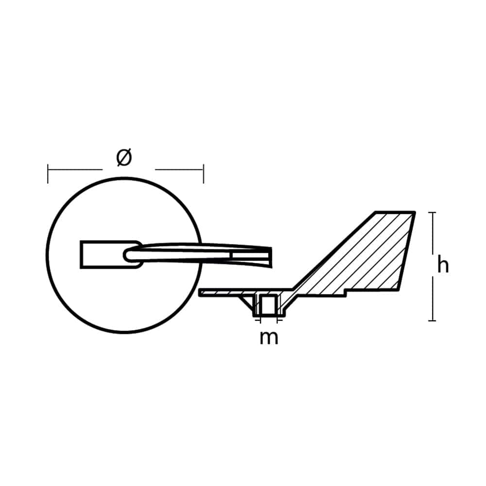 Tecnoseal Zinc Yamaha Trim Tab Anode f/150 - 225 HP Motors [01143] - The Happy Skipper