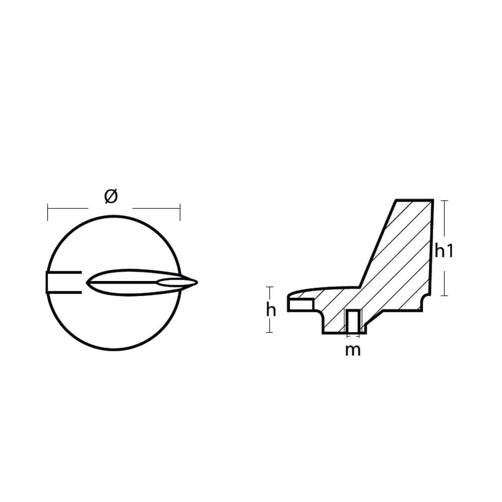 Tecnoseal Zinc Yamaha Trim Tab Anode f/200 - 300 HP Motors [01145] - The Happy Skipper