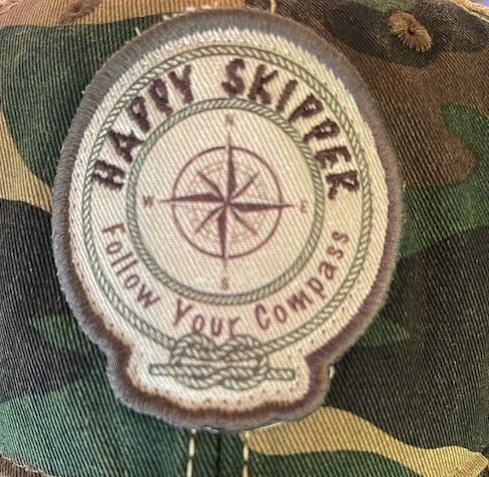 The Happy Skipper Classic Logo Camo Trucker Hat - The Happy Skipper