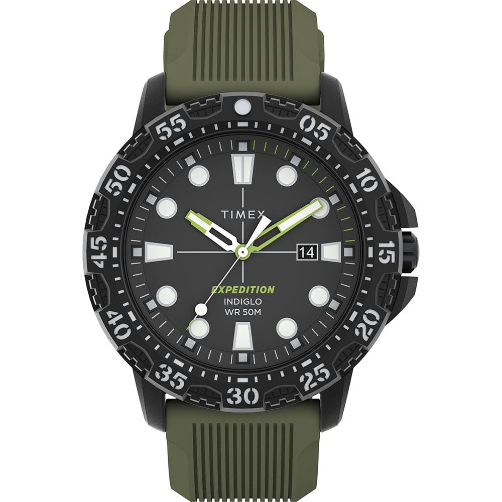 Timex Expedition Gallatin - Green Dial Green Silicone Strap [TW4B25400] - The Happy Skipper