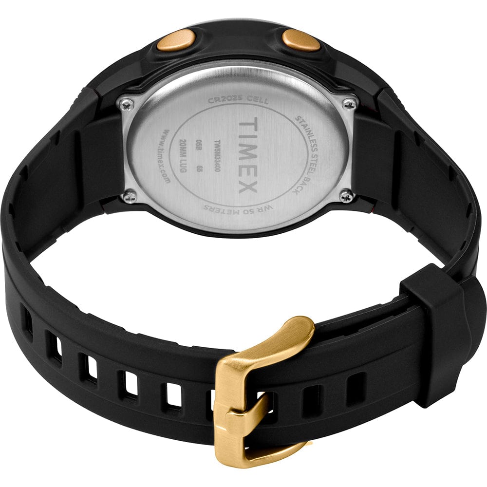 Timex T100 Black/Gold - 150 Lap [TW5M33600SO] - The Happy Skipper