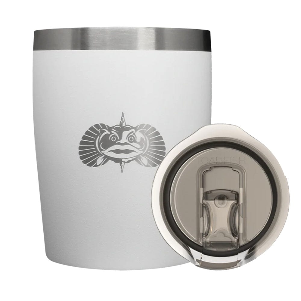 Toadfish Non-Tipping 10oz Rocks Tumbler - White [1076] - The Happy Skipper