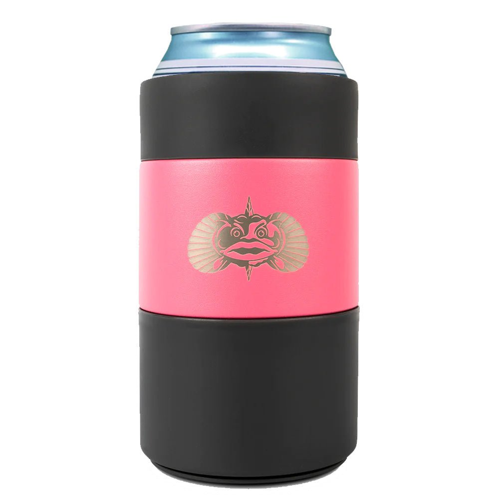 Toadfish Non-Tipping Can Cooler + Adapter - 12oz - Pink *12-Pack [1066-12] - The Happy Skipper