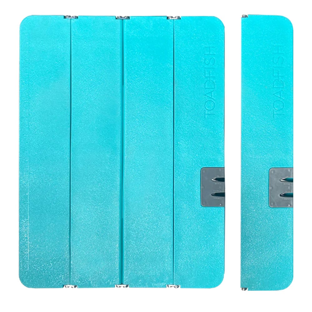 Toadfish Stowaway Folding Cutting Board w/Built-In Knife Sharpener - Teal [1054] - The Happy Skipper