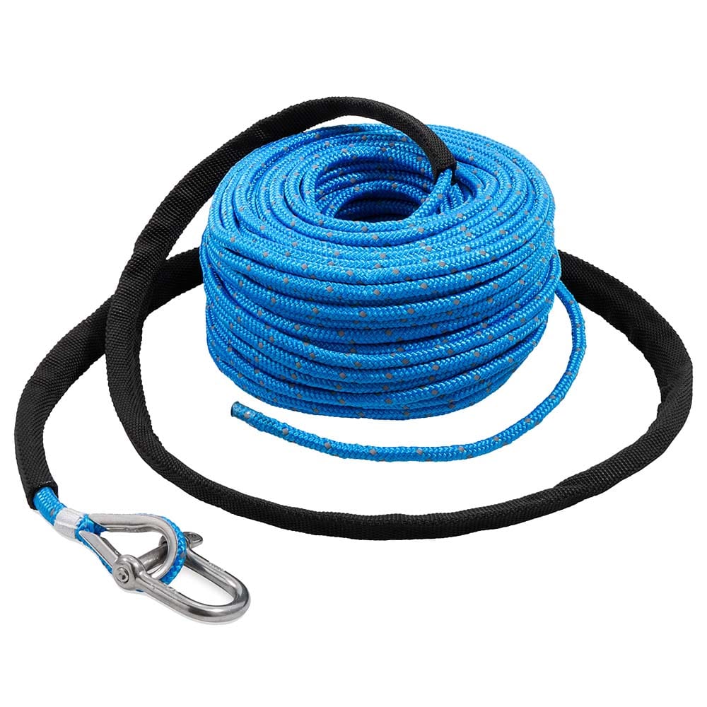 TRAC Outdoors Anchor Rope - 3/16" x 100 w/SS Shackle [69080] - The Happy Skipper