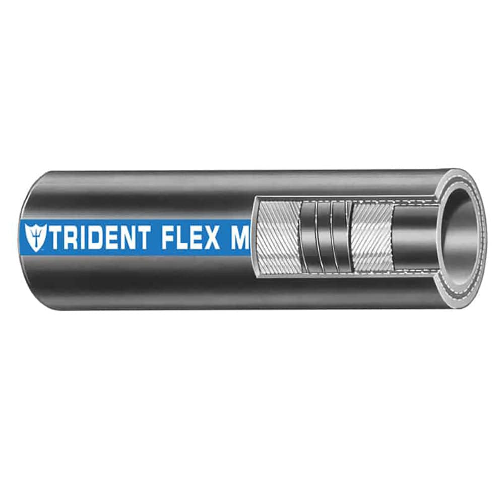 Trident Marine 1-1/2" x 50 Coil Flex Marine Wet Exhaust Water Hose - Black [250-1126] - The Happy Skipper