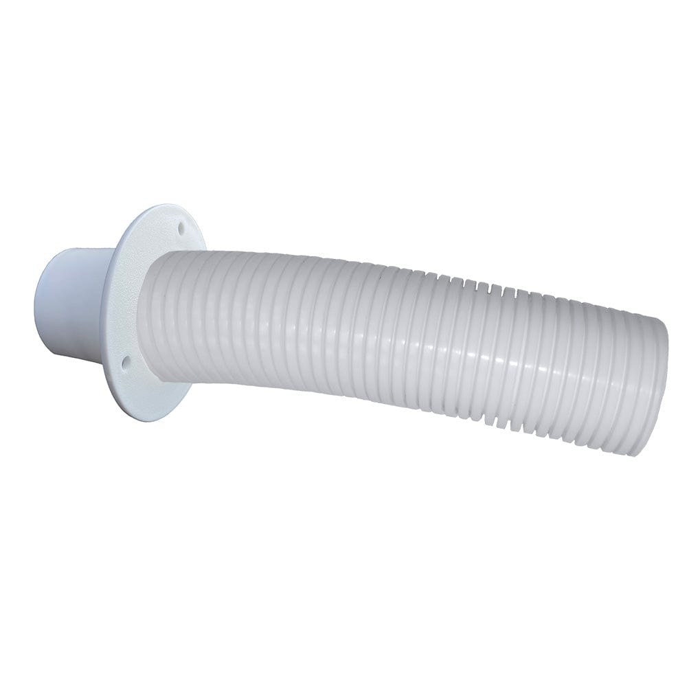 Trident Marine 10 White Stern Flex Hose w/Transom Flange [TFK-10W] - The Happy Skipper