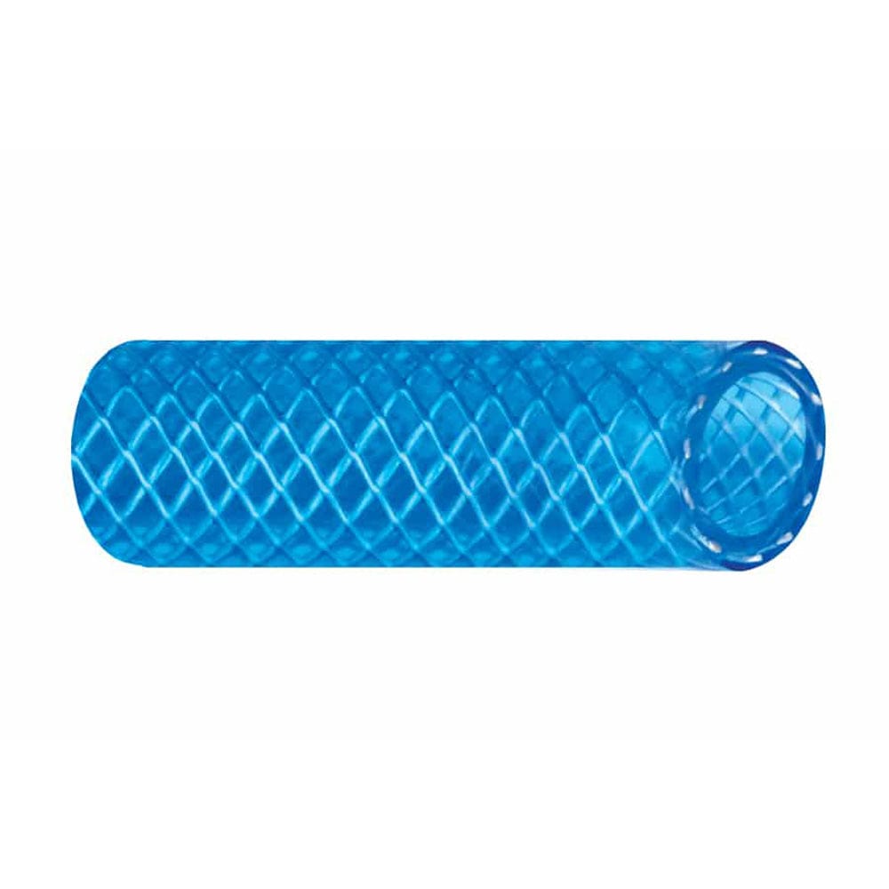 Trident Marine 1/2" x 50 Boxed Reinforced PVC (FDA) Cold Water Feed Line Hose - Drinking Water Safe - Translucent Blue [165-0126] - The Happy Skipper