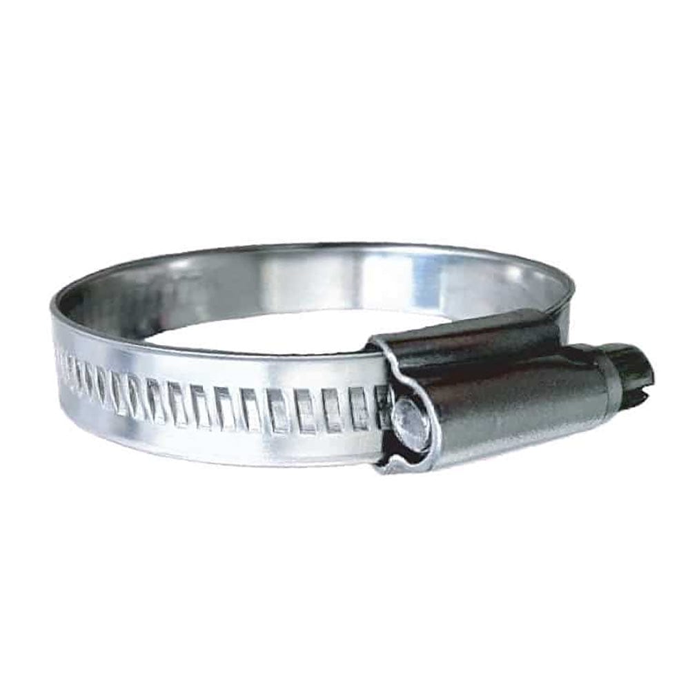 Trident Marine 316 SS Non-Perforated Worm Gear Hose Clamp - 15/32" Band - (1-3/4" 2-1/4") Clamping Range - 10-Pack - SAE Size 28 [710-1121] - The Happy Skipper