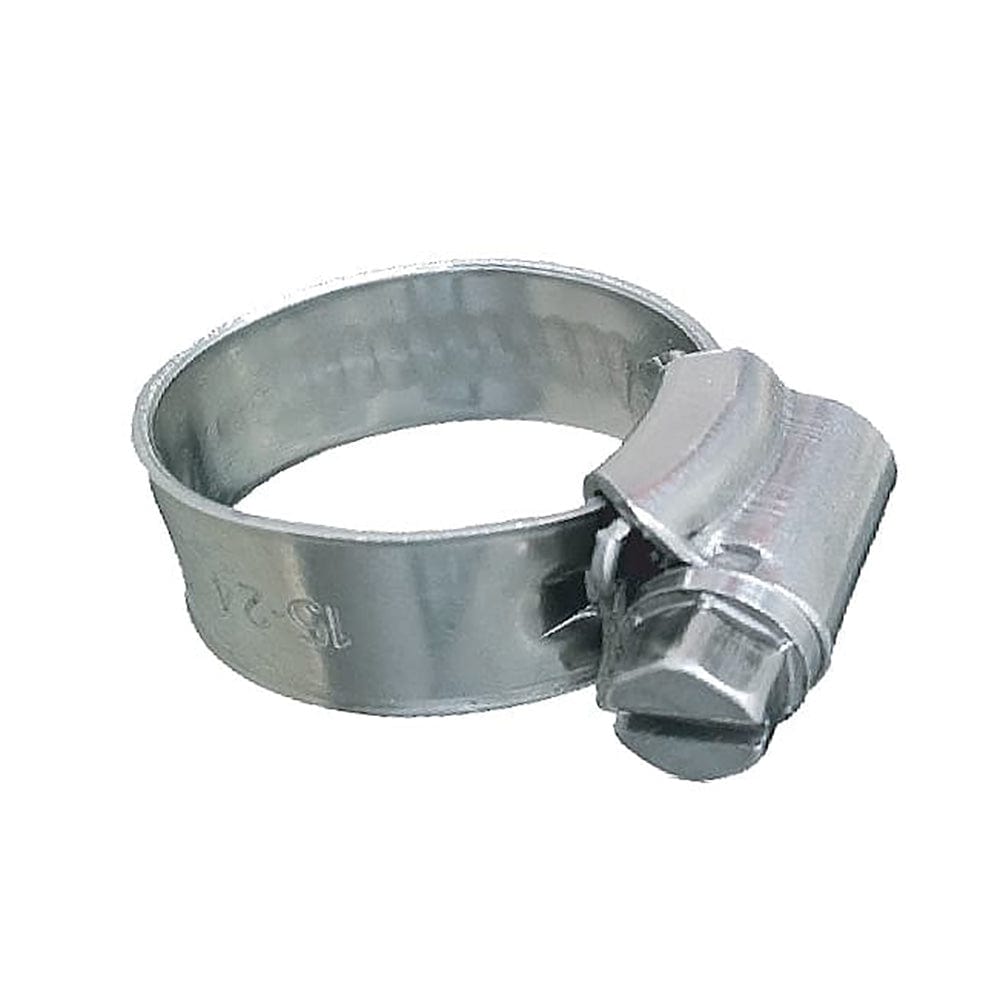 Trident Marine 316 SS Non-Perforated Worm Gear Hose Clamp - 3/8" Band - (1-1/16" 1-1/2") Clamping Range - 10-Pack - SAE Size 16 [705-1001] - The Happy Skipper