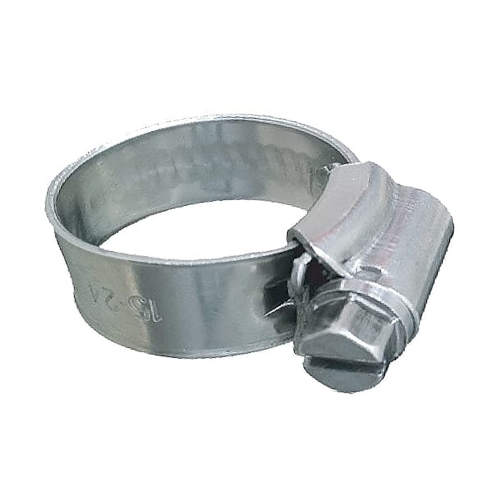 Trident Marine 316 SS Non-Perforated Worm Gear Hose Clamp - 3/8" Band - (5/16" 9/16") Clamping Range - 10-Pack - SAE Size 3 [705-0141] - The Happy Skipper