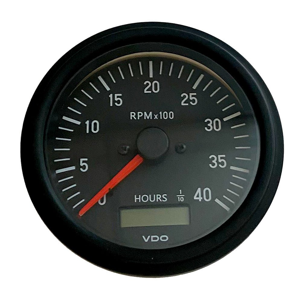 VDO Cockpit International Gen II 4K RPM Tachometer w/Hourmeter [333-93500] - The Happy Skipper