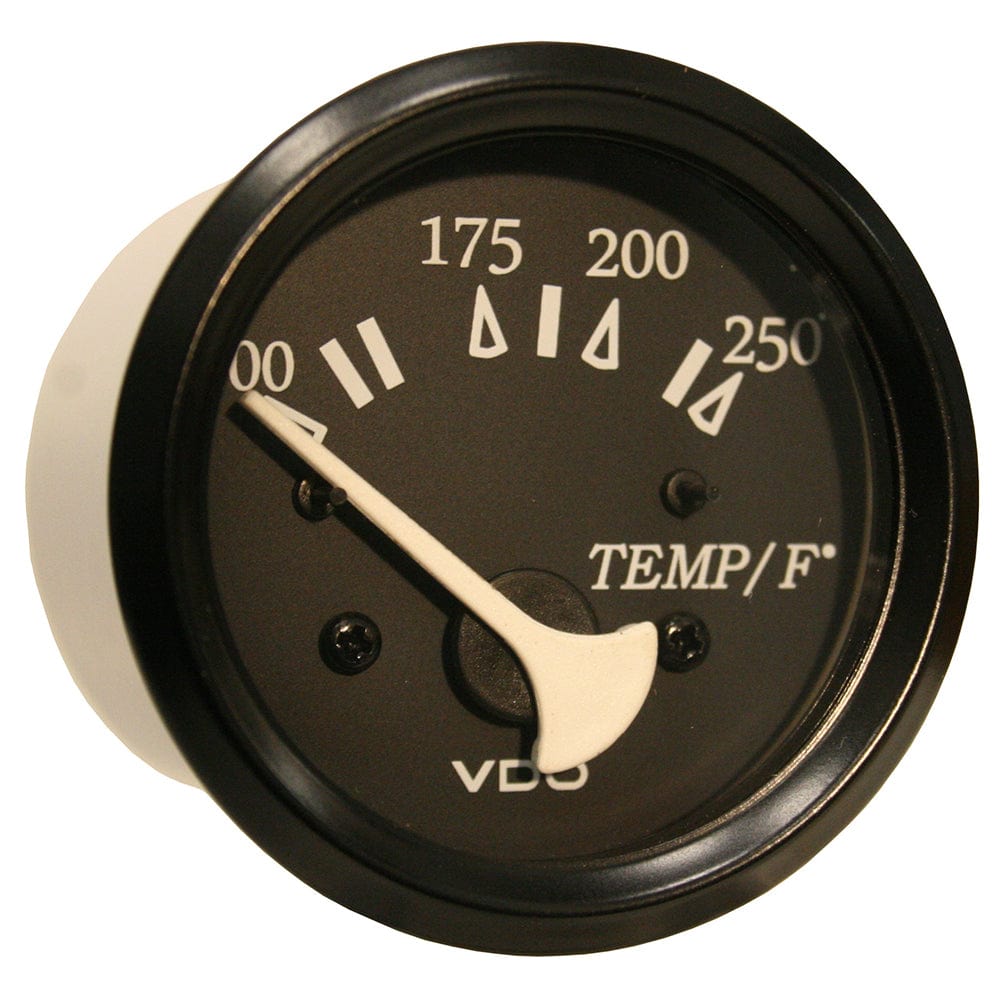 VDO Cockpit Marine 52mm (2-1/16") 250 F Water Temperature Gauge - Black Dial/Bezel [310-11801] - The Happy Skipper