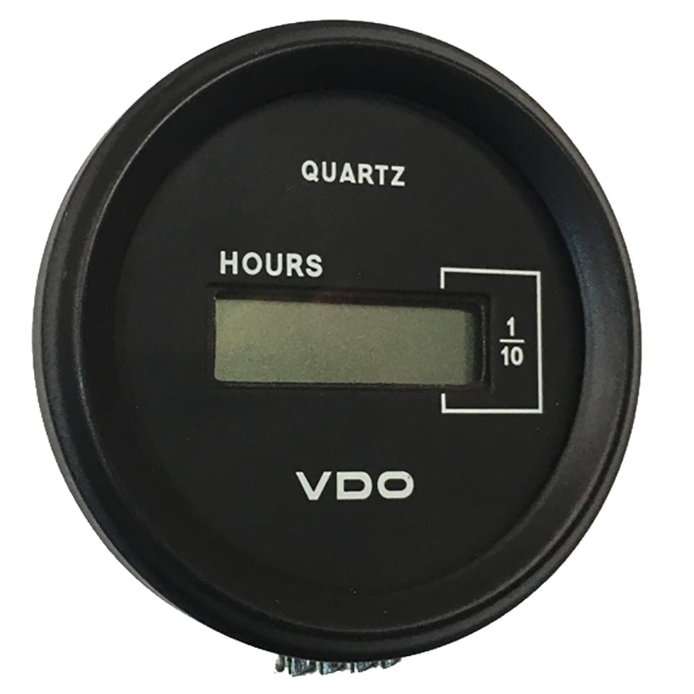 VDO Cockpit Marine 52mm (2-1/16") LCD Hourmeter - Black Dial/Chrome Bezel [331-546] - The Happy Skipper