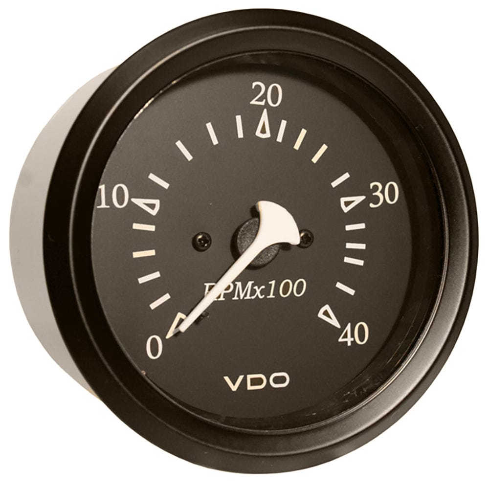 VDO Cockpit Marine 85mm (3-3/8") Diesel Tachometer - Black Dial/Bezel [333-11797] - The Happy Skipper