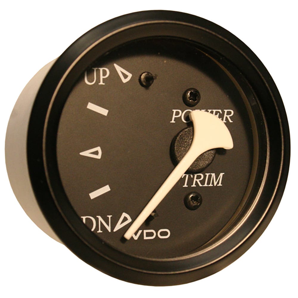 VDO Cockpit Marine Trim Gauge - f/Evinrude and Johnson Engines - Black Dial/Bezel [382-11804] - The Happy Skipper